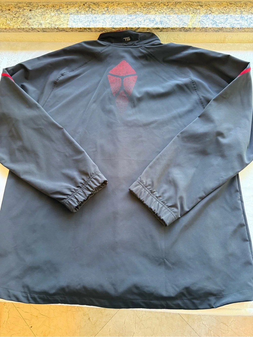 Adidas Formotion Men’s Size 3XL Black Active Track Jacket Red Trim Full-Zip Coat